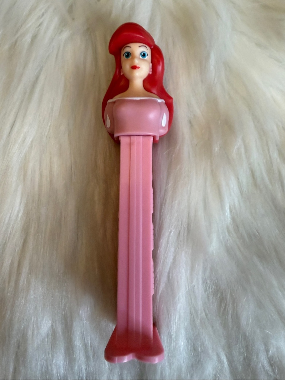 PEZ Disney Princess Ariel Pink Dispenser Candy Holder No Candy 5 in
